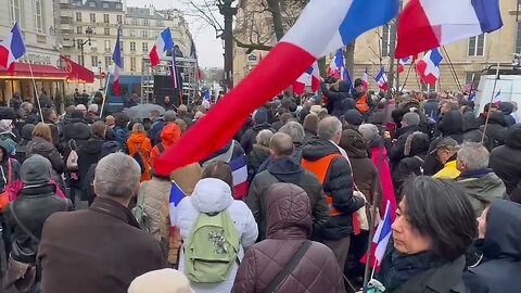 Manifestation "Macron destitution !", Place des Victoires à Paris le 14/01/2023 - Vidéo discours 4