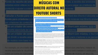 MONETIZAÇÃO DO YOUTUBE SHORTS | Vale a Pena Usar Músicas Com Direito Autoral nos Vídeos do Shorts?