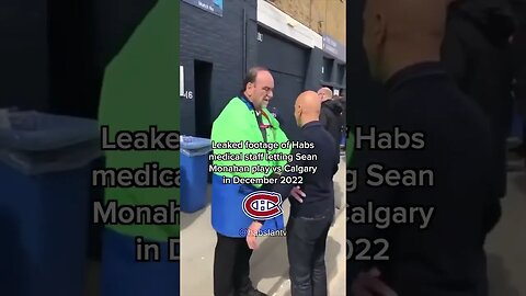 Habs medical staff checking Sean Monahan 🤣