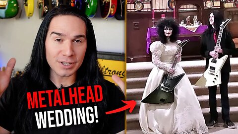 A Happy Heavy Metal Couple Ties The Knot in PERFECT 80s METAL STYLE!