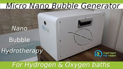 Nano Micro Bubbler Generator for hydrogen and oxygen baths