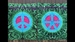 Tie Dye Huggable Peace Sign & the Regular Peace Sign