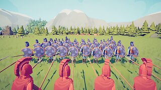 40 Sarissas Versus 40 Hoplites || Totally Accurate Battle Simulator