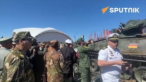 Military attaches from 51 countries visited the exhibition of NATO trophies at Moscow's Victory Park