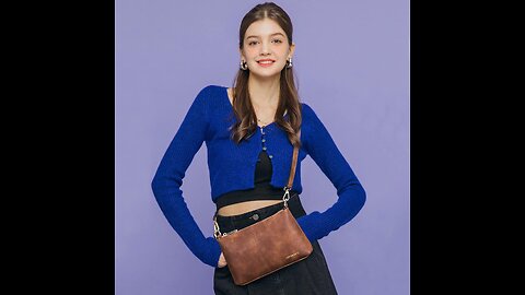 WESTBRONCO Small Crossbody Bag for Women Vegan Leather Wallet Purses Satchel Shoulder Bags Wris...