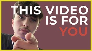 THIS VIDEO IS FOR YOU