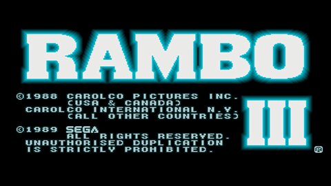 Rambo III - Hack Edition ( MD ROM )