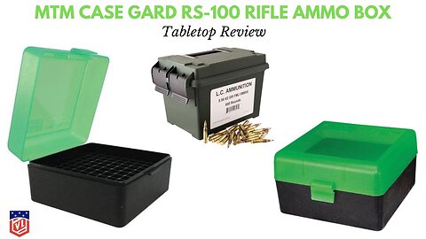 MTM Case Gard RS-100 Rifle Ammo Box - (223_556_204_17_6x47Ammo Box)