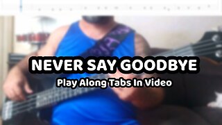 Bon Jovi - Never Say Goodbye - Bass Cover & Tabs