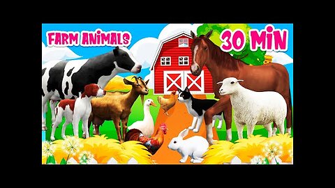 Farm animal sounds Farm animals for kids Learn Farm animals