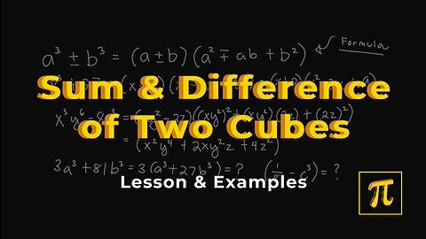 Sum & Difference of Two Cubes (SOTC/DOTC) - Various examples to get better!