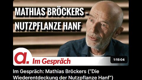 May 30, 2024..🇪🇺👉APOLUT-IM GESPRÄCH👈🇪🇺..🥇..🇩🇪🇦🇹🇨🇭🇪🇺 ..☝️🧠.. Im Gespräch： Mathias Bröckers (“Die Wiederentdeckung der Nutzpflanze Hanf“)