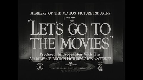 Let's Go To The Movies, Teaching Film Custodians: Instructional Films (1948 Black & White Film)