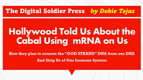 Hollywood Warned Us About The Cabal Using mRNA On Us - 6/1/24..