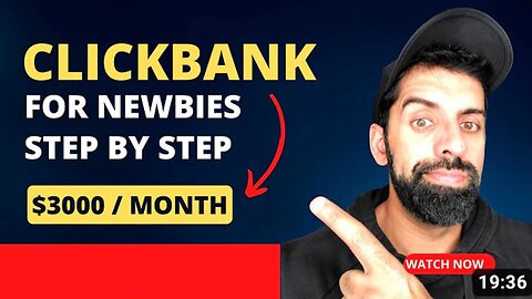 Clickbank For Beginners Step By Step | $3000 Per Month Method NEW