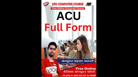 ACU full form New 2024 Video #english #fullform