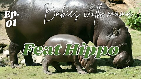Babies with mama Ep01 Cute baby Hippo