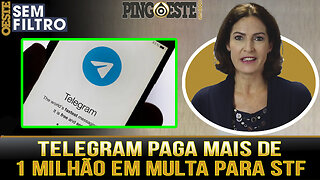 Aplicativo TELEGRAM paga mais de um milhão de reais em multa para STF [CRISTINA GRAEML]