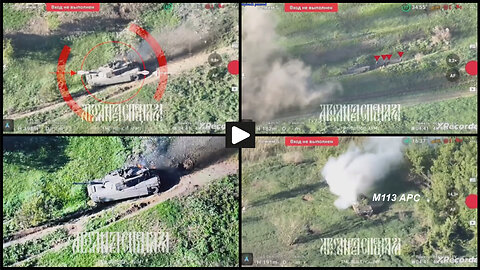 West of Avdiivka: Russian forces burns another Abrams tank and M113 APC