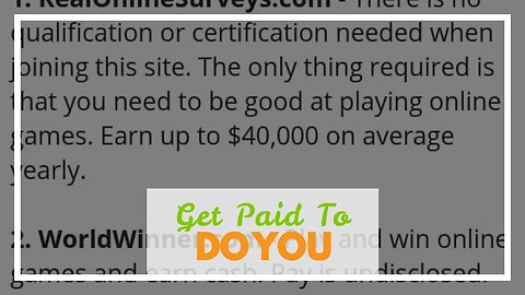 Get Paid To Play Video Games!