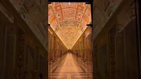 The Vatican Museum with 7 kilometers of art galleries are among the largest in the world