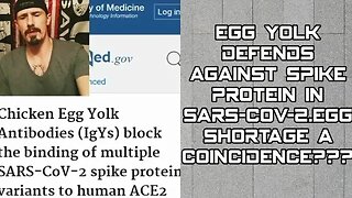 Egg yolks neutralize Sars-Cov-2 Spike Protein as egg shortages continue.