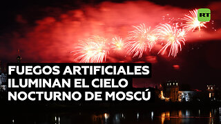 Moscú celebra el 79.º aniversario del Día de la Victoria con fuegos artificiales