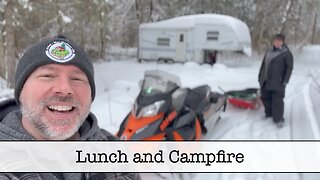 Winter Campfire and Lunch