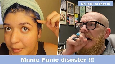 A manic panic disaster !!! Hairdresser reacts to hair fails