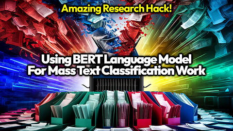 Research Productivity Hack: Using BERT Language Model For Mass Text Classification Work