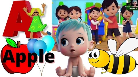 Phonics Song with Two Words A For Apple ABC Alphabet Songs with Sounds for Children