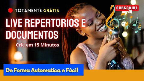 Live Crie seu Repertório e Documentos automaticamente: Como Fazer em 15 Minutos! Parte 2