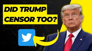 😳 Did Trump censor Twitter, too? (new Twitter Files)
