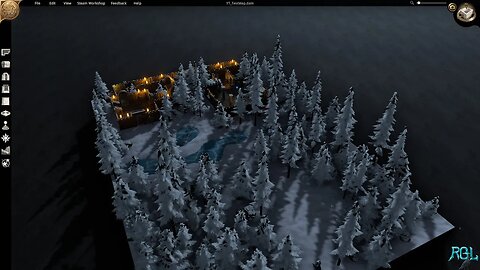 Dungeon Alchemist - Creating A Basic Castle A Snowy Wasteland