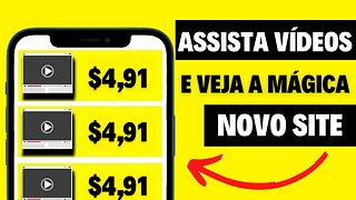 Receba $4.91 a Cada Minuto Assistindo Vídeos 🤑 (NOVO SITE) | Ganhar Dinheiro Online