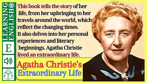 Learn English Through Story level 2 🍁 Agatha Christie, Woman of Mystery