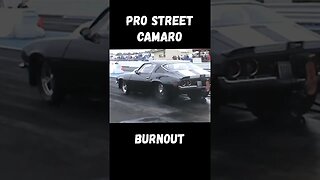 Stunning Old School Camaro Pro Street Burnout! #shorts