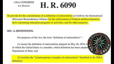 H.R. 6090 Freedom of Speech Impacted