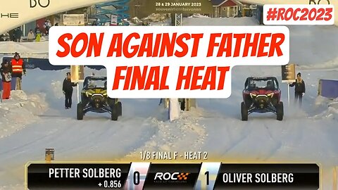 Oliver Solberg vs Petter Solberg | Son vs Father final heat #roc #raceofchampions #2023