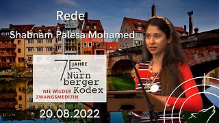 75 Jahre Nürnberger Kodex - Rede Shabnam Palesa Mohamed (englisch) - 20.08.2022