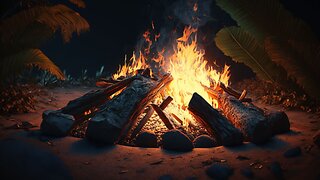 Relax to Lively Campfire Sounds | 11 Hours