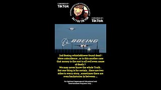 Another Boeing whistleblower found dead . Mere coincidence , or could money be the root to all evil?