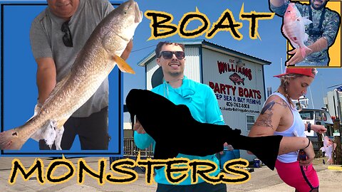 Catching Monster Fish in Galveston Texas! Williams Party Boat