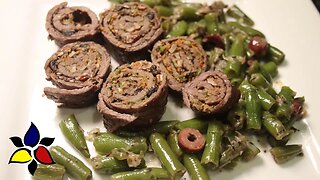 Rolled Burgundy Steak Pinwheels