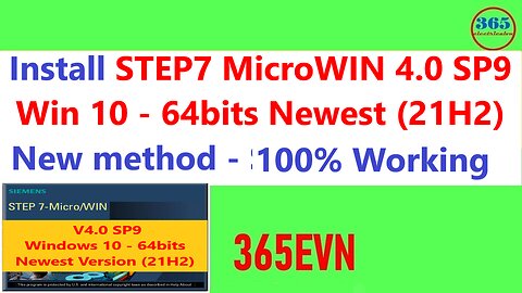 0004 - Install Step7 MicroWIN V4.0 SP9 On Windows10 64bit 21H2