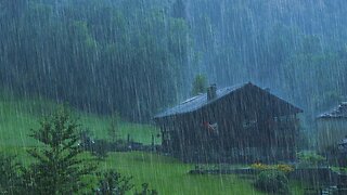 Sound of Rain and Forest Animals - HD Rain - Relax, Sleep