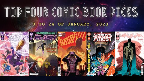 10: Top Five Comic Book Picks from January 3 to 24, 2023, featuring the Batman, Daredevil, and more