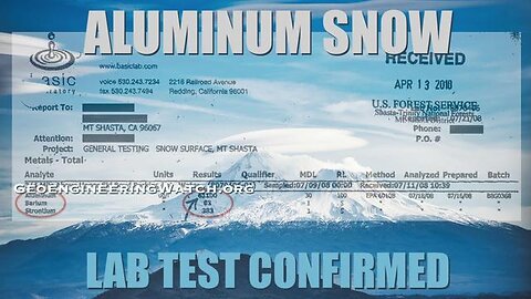 ALUMINUM SNOW: LAB TEST CONFIRMED