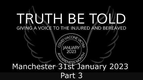 Truth be Told: Manchester 31st January 2023 - Part 3: Wayne Snaith