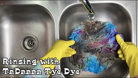 Rinsing Tie Dye with TaDaaaa Tye Dye: Macho Martial Arts Gi
